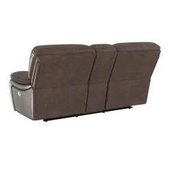 Dylan Leather Power Loveseat with Console
