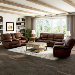 Dylan Leather Power Sofa