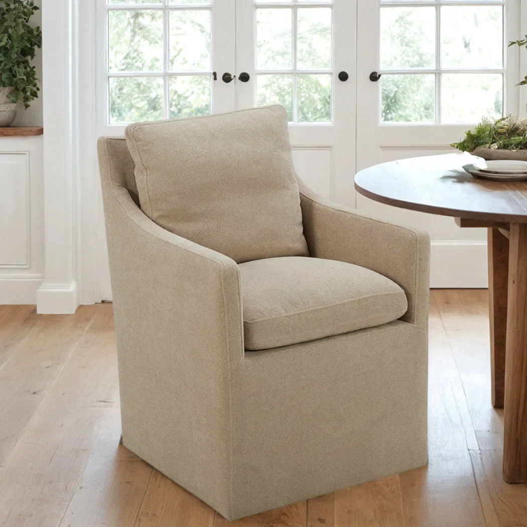 Elite Upholstered Dining Arm Chair