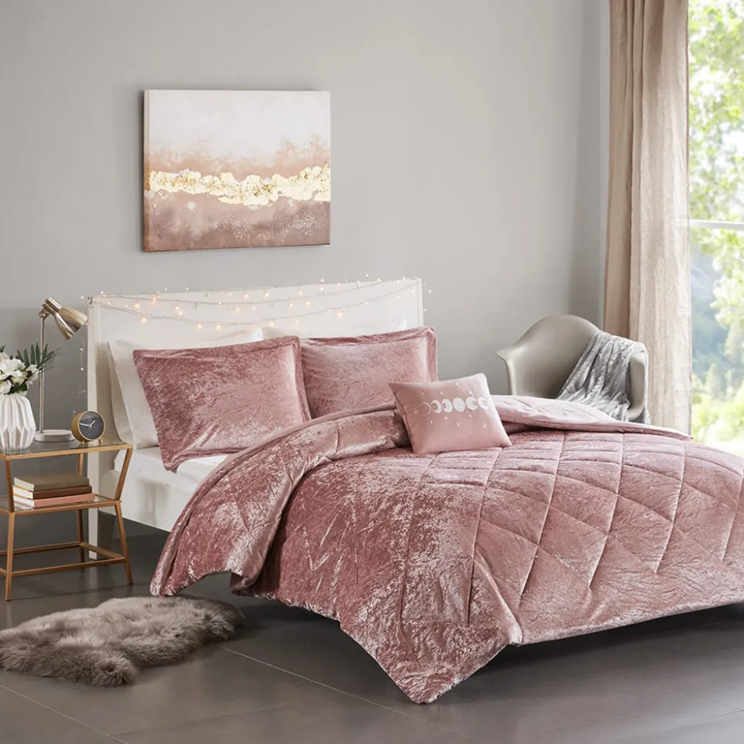 Felicia Reversible Velvet Comforter Set