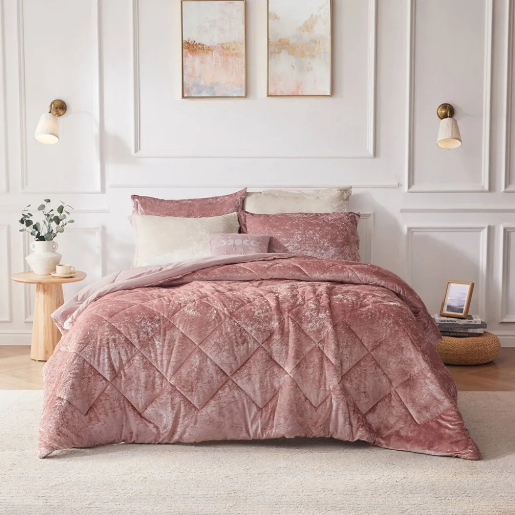 Felicia Reversible Velvet Comforter Set