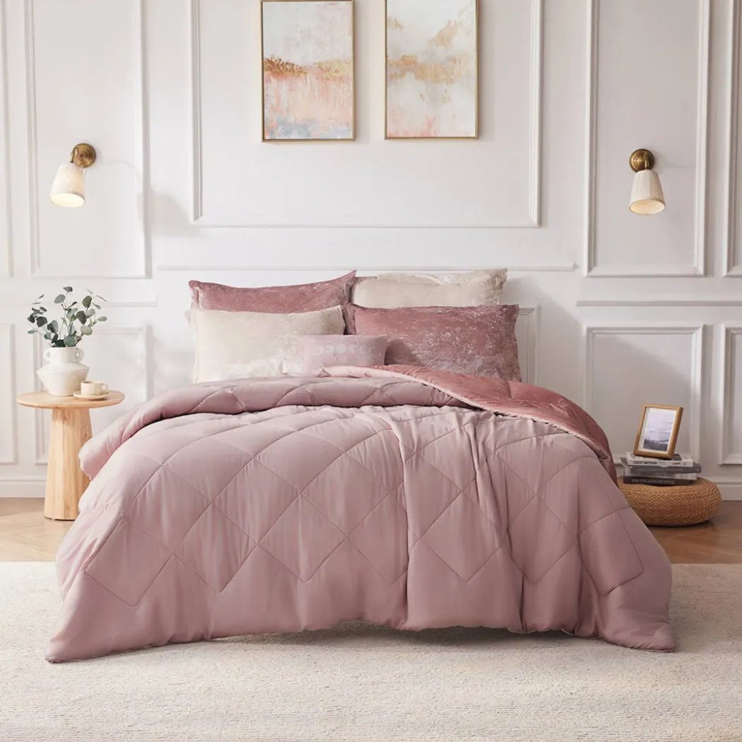 Felicia Reversible Velvet Comforter Set