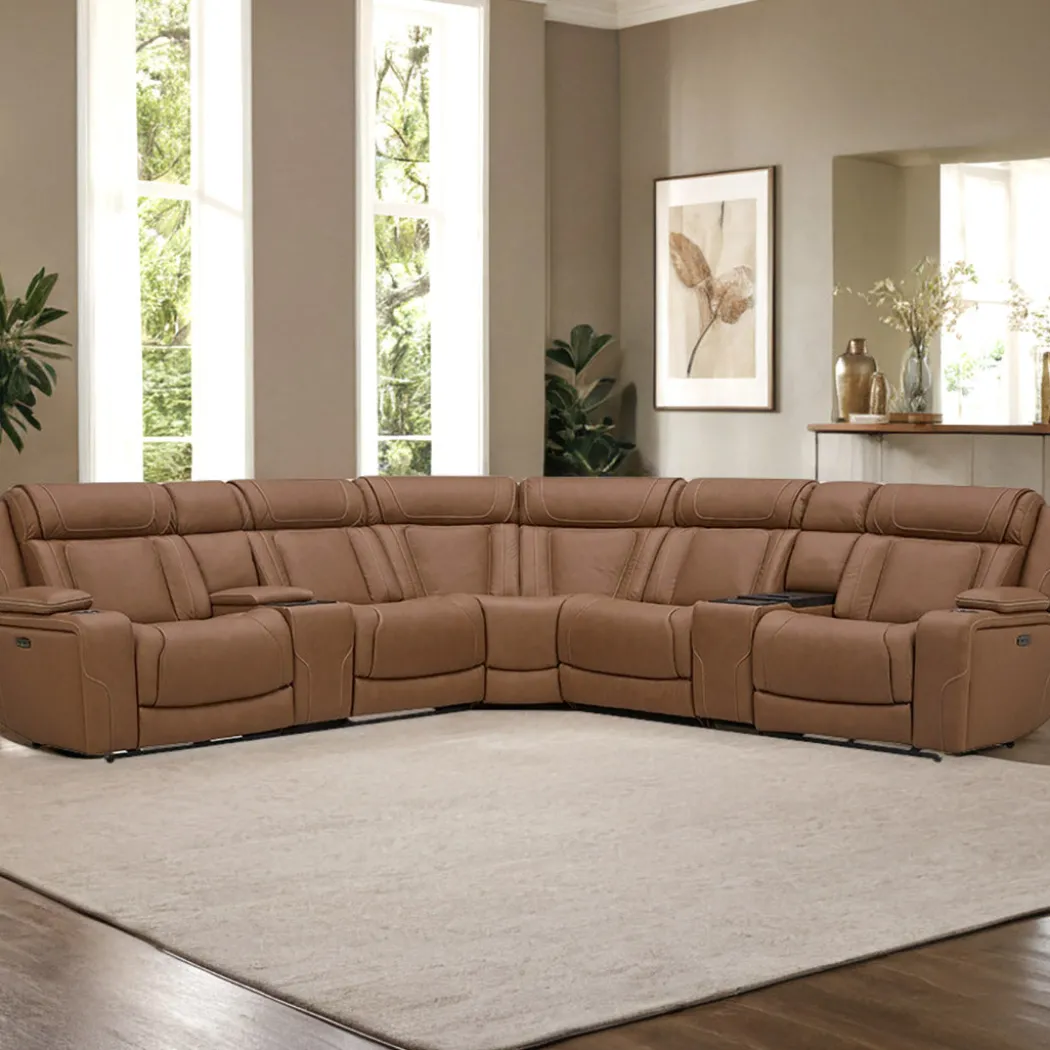 First Class Power Reclining Sectional