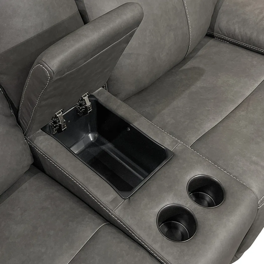 Fletcher Power Reclining Loveseat with Console