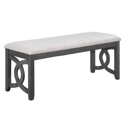 Gia Links Grey Dining Bench