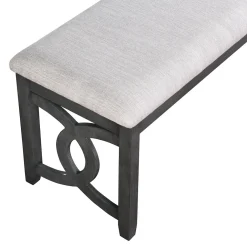 Gia Links Grey Dining Bench