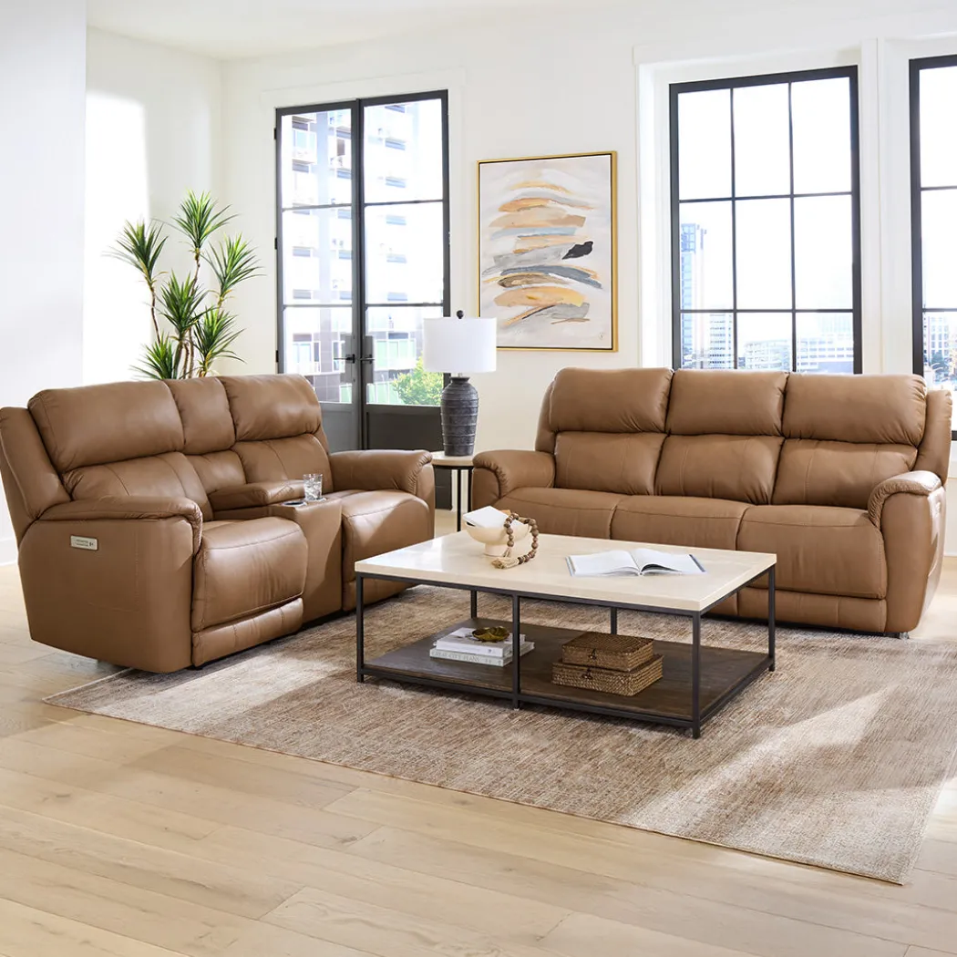 Grace Leather Zero-G Power Reclining Loveseat