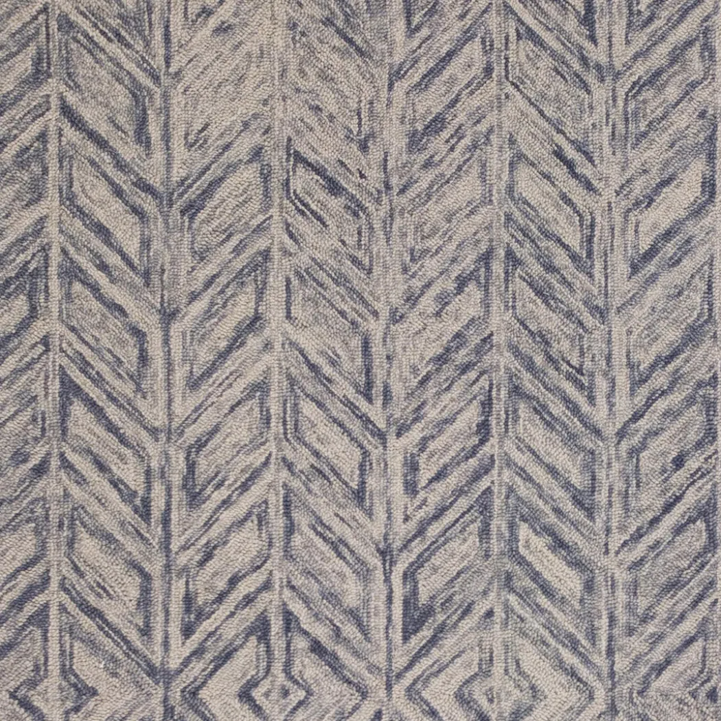 Gramercy Blue Heather Herringbone