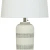 Gray Ivory Ceramic Table Lamp