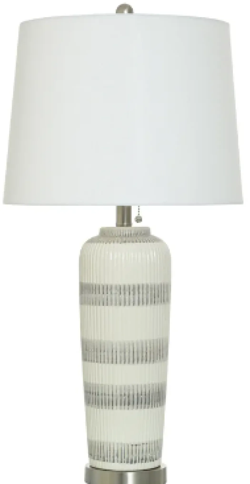 Gray Ivory Ceramic Table Lamp