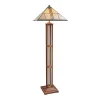Harvey Ellis Floor Lamp with Art Glass Shade