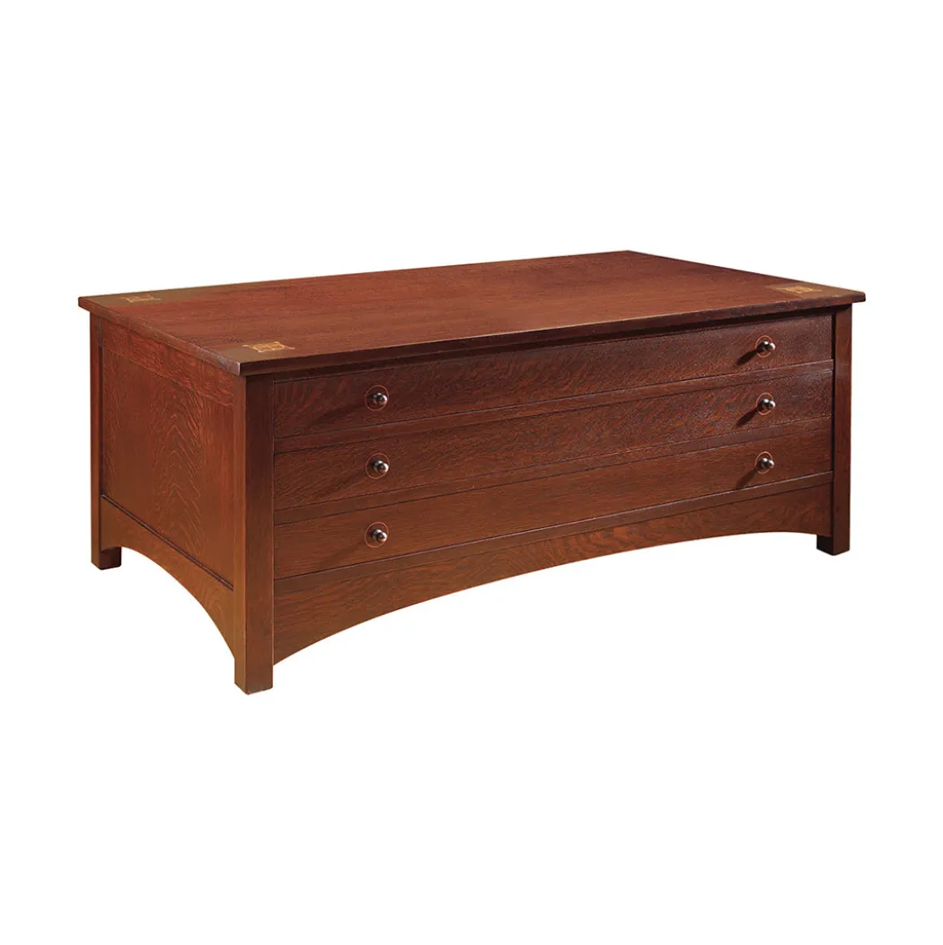 Harvey Ellis Storage Cocktail Table