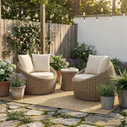 Huntington Outdoor Papasan Set (3pc)