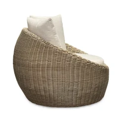 Huntington Outdoor Papasan Swivel Chair