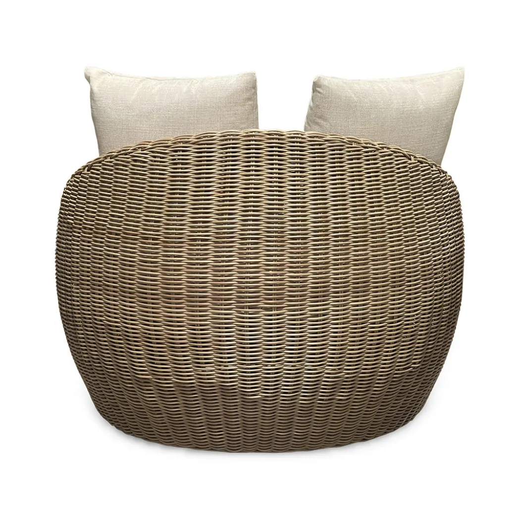Huntington Outdoor Papasan Swivel Chair