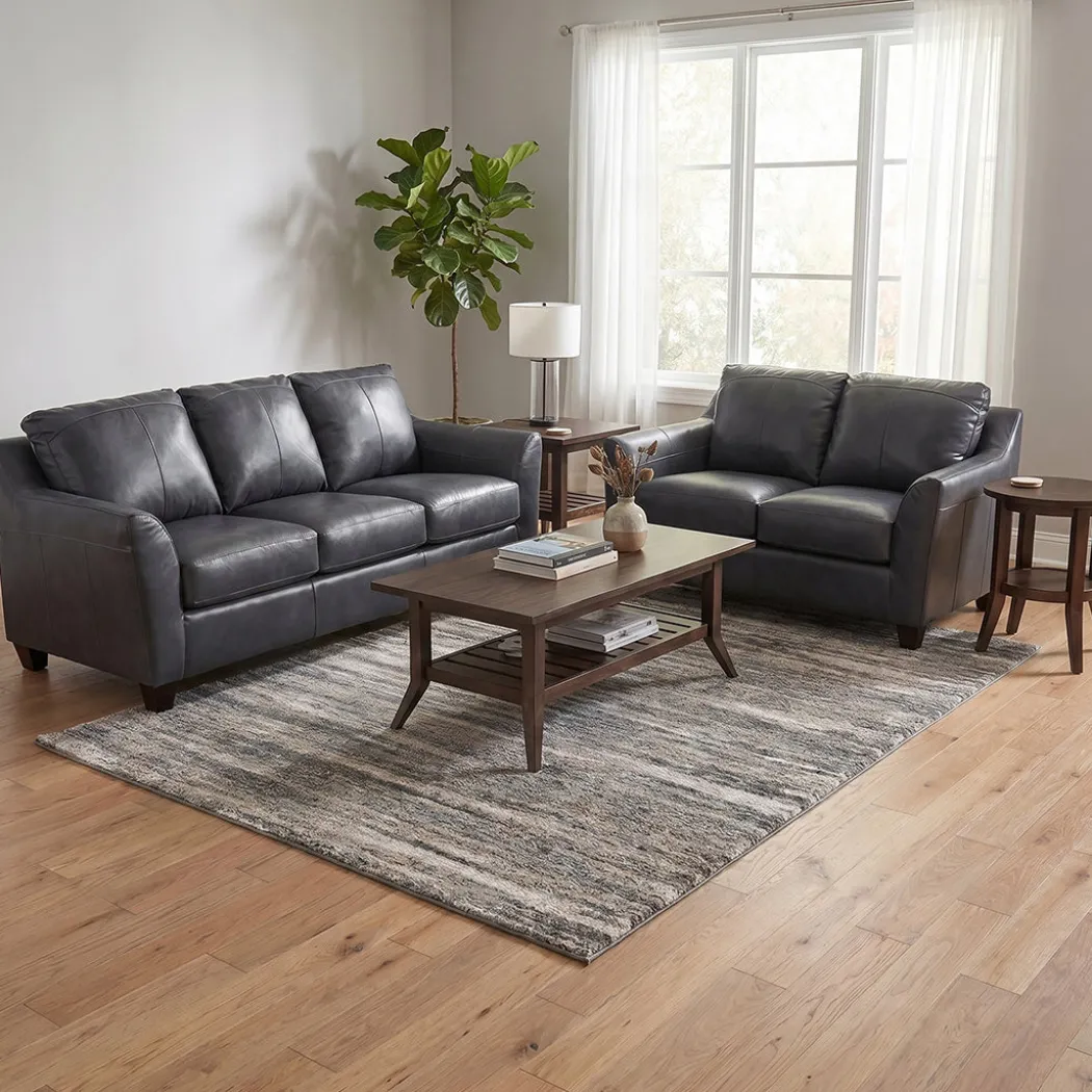 Josh Leather Loveseat