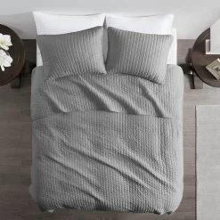 Keaton Gray Coverlet Set