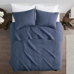 Keaton Navy Coverlet Set
