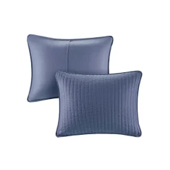 Keaton Navy Coverlet Set