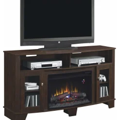 La Salle TV Stand with Fireplace Insert