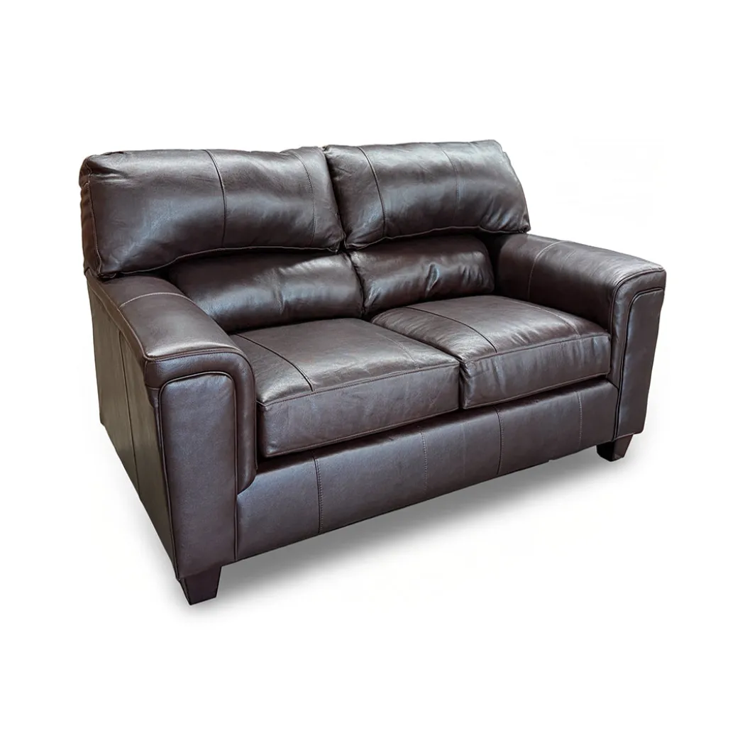 Lacey Leather Sofa and Loveseat