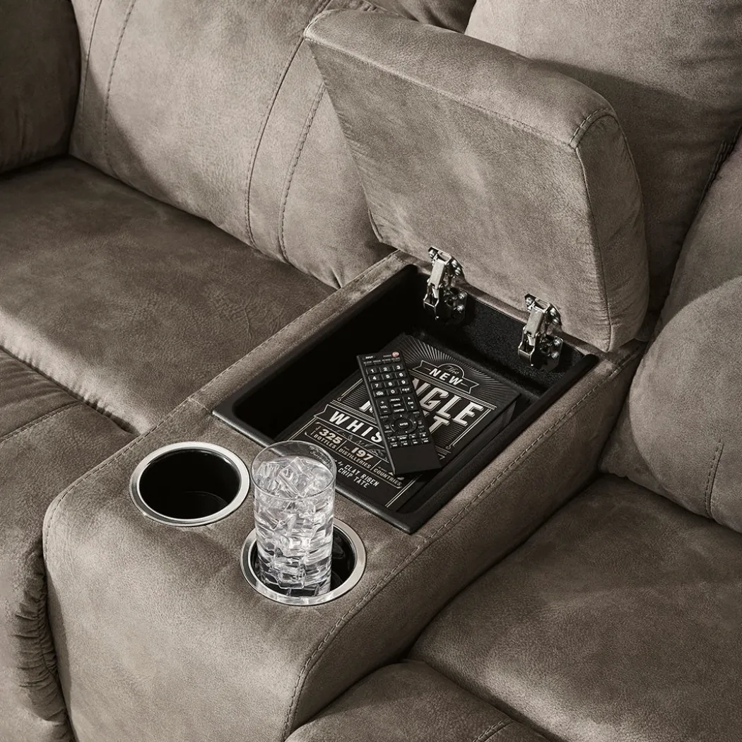 Laresview Reclining Loveseat with Console