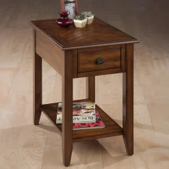 Lenore Side Table - Brown