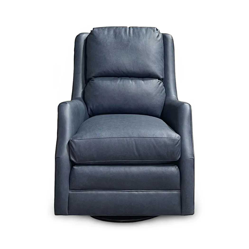 Lisa Leather Swivel Glider