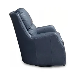 Lisa Leather Swivel Glider