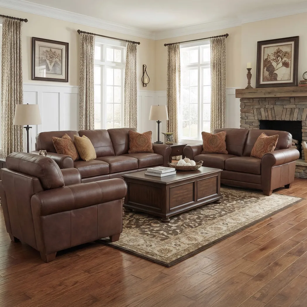 Livorno Leather Loveseat