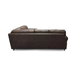 Livorno Leather Sectional II with Ottoman