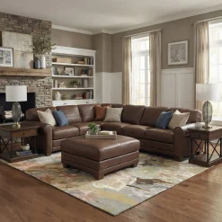 Livorno Leather Sectional II