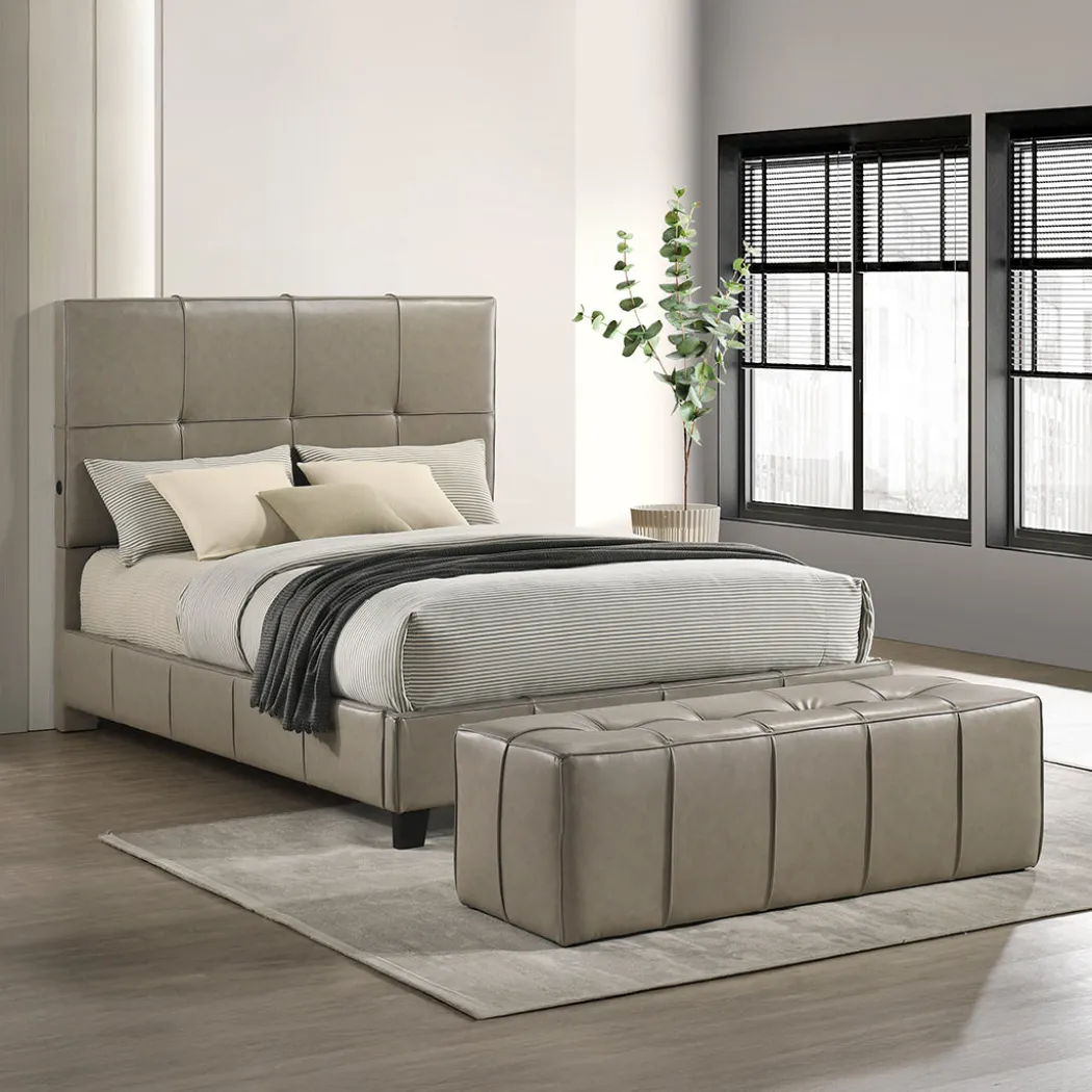 Luna Upholstered Bed - Queen