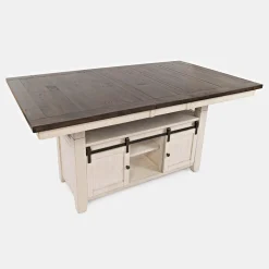 Madison County High-Low Table - White