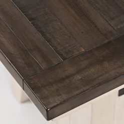 Madison County High-Low Table - White