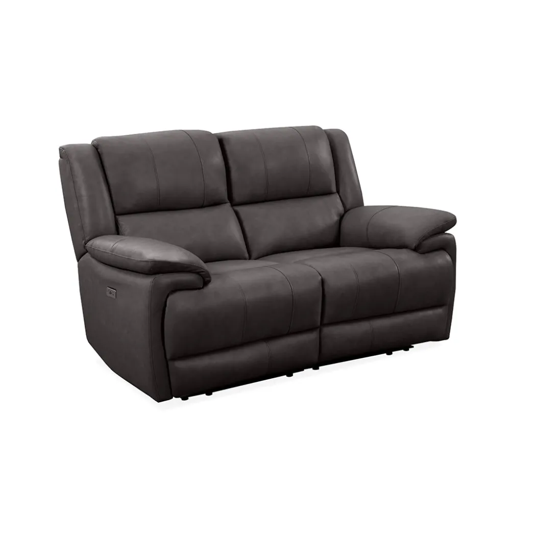 Madrid Leather Power Reclining Loveseat
