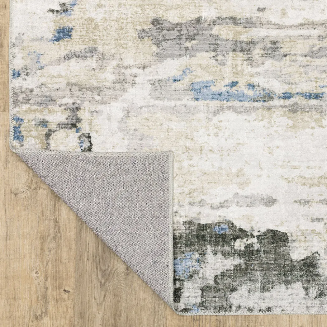 Malibu Ocean Washable Rug