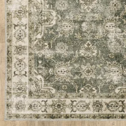 Malibu Olive Washable Rug