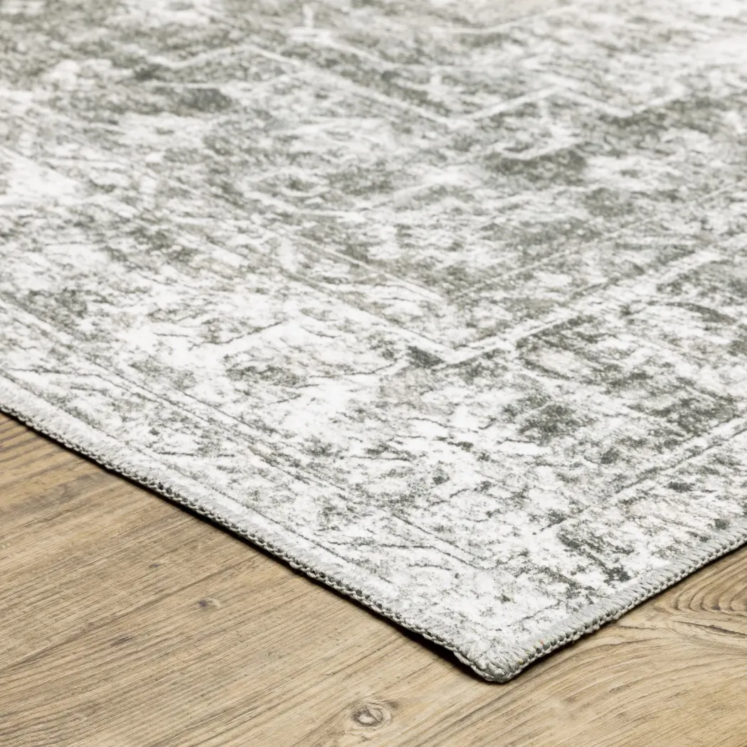 Malibu Platinum Washable Rug
