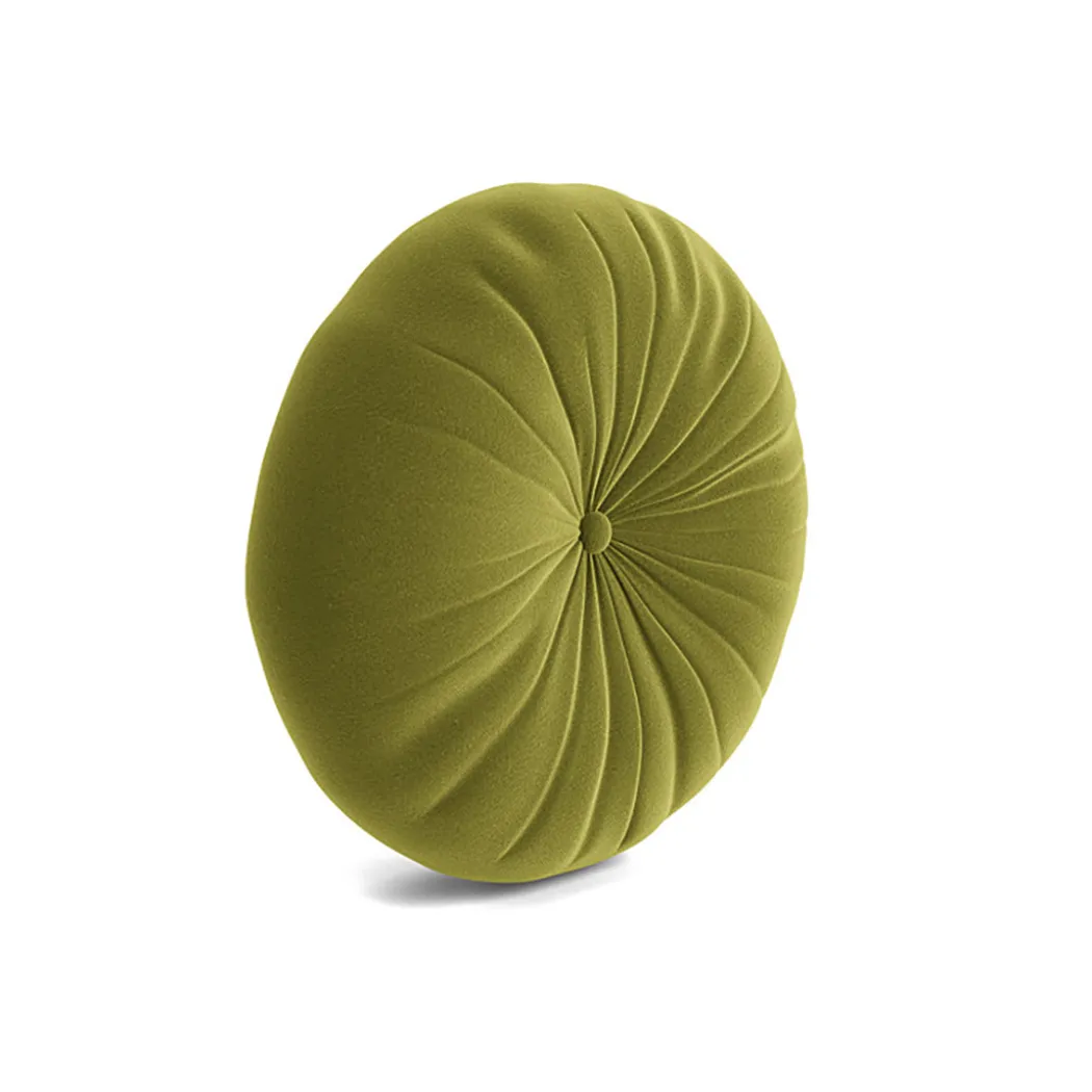 Minka Green Round Accent Pillow