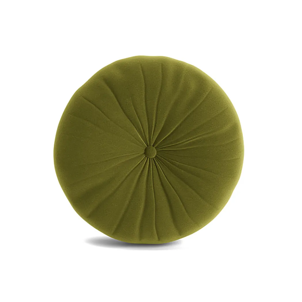 Minka Green Round Accent Pillow