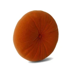 Minka Orange Round Accent Pillow