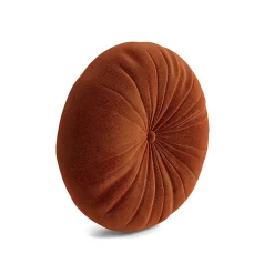 Minka Red Round Accent Pillow