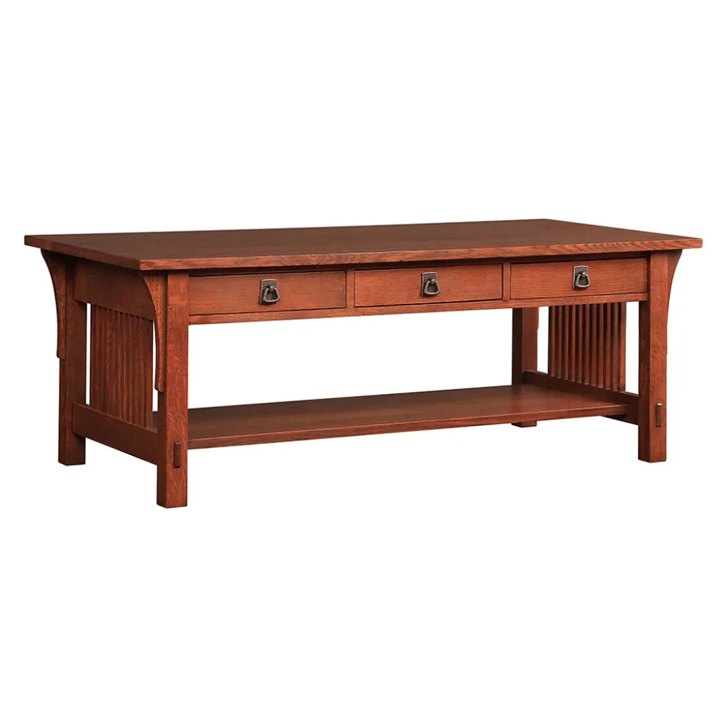 Mission 3 Drawer Cocktail Table
