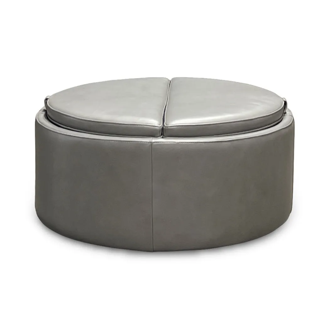 Montana Leather Storage Ottoman