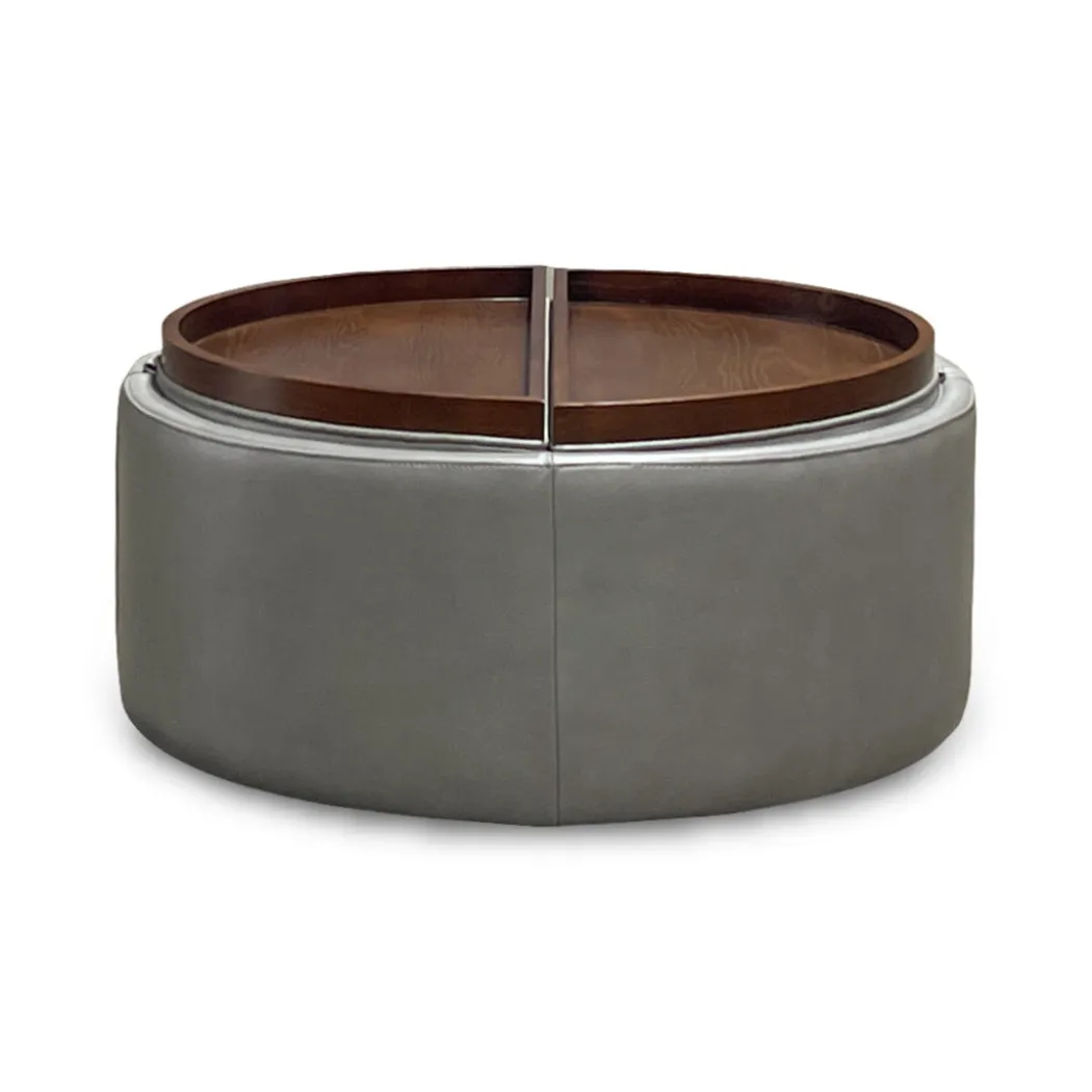 Montana Leather Storage Ottoman