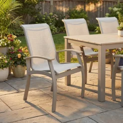 Montego Outdoor Sling Arm Chair