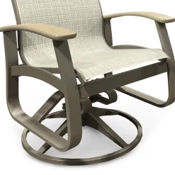 Montego Outdoor Sling Swivel Chair