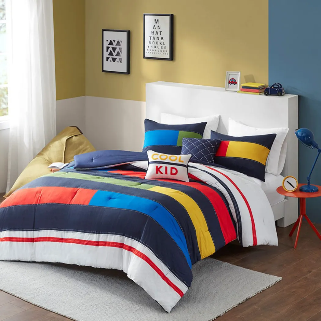 Morris Stripe Comforter Set