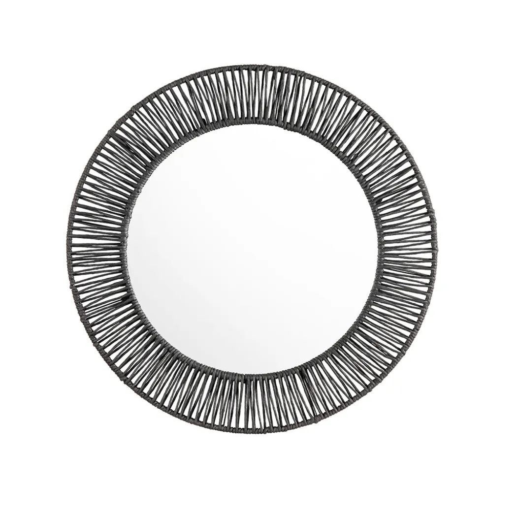 Onyx Round Mirror